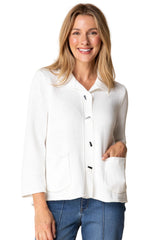 Sweater Together Pleat Back Jacket - 81258