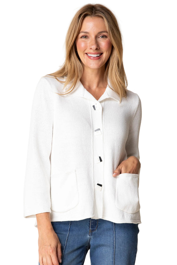Sweater Together Pleat Back Jacket - 81258