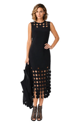 Cut-Out Sleeveless Midi Dress - C1240D