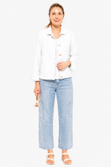 Cotton Beach Jacket in White - 43346-WHT