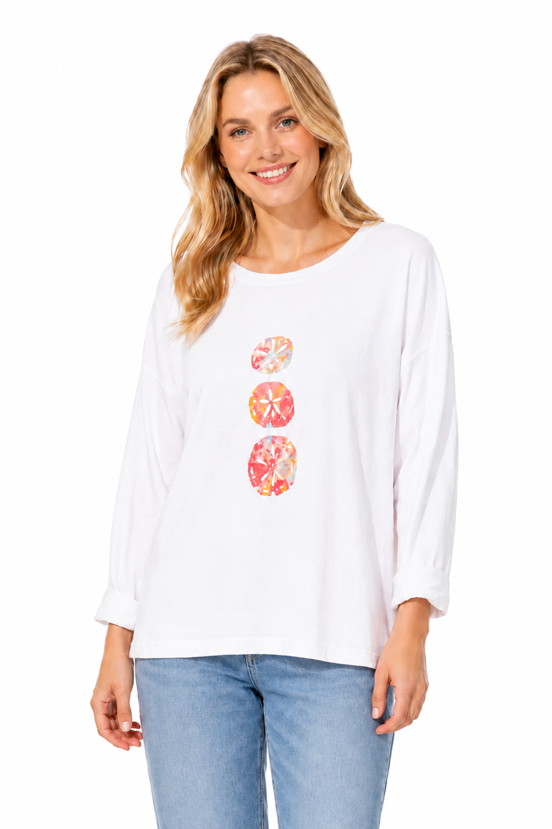 Sand Dollar Cotton Terry Tee - 45701