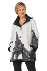 Oopéra by Lindi Eiffel Tower Raincoat - J2439RW-1 - Size XXL Only!