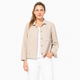 Cotton Beach Jacket in Khaki - 43346-KHK