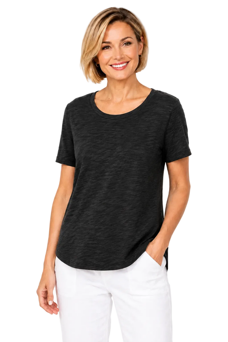 Soft Peruvian Cotton High-Low Tee - 10003 - Size XS Only!