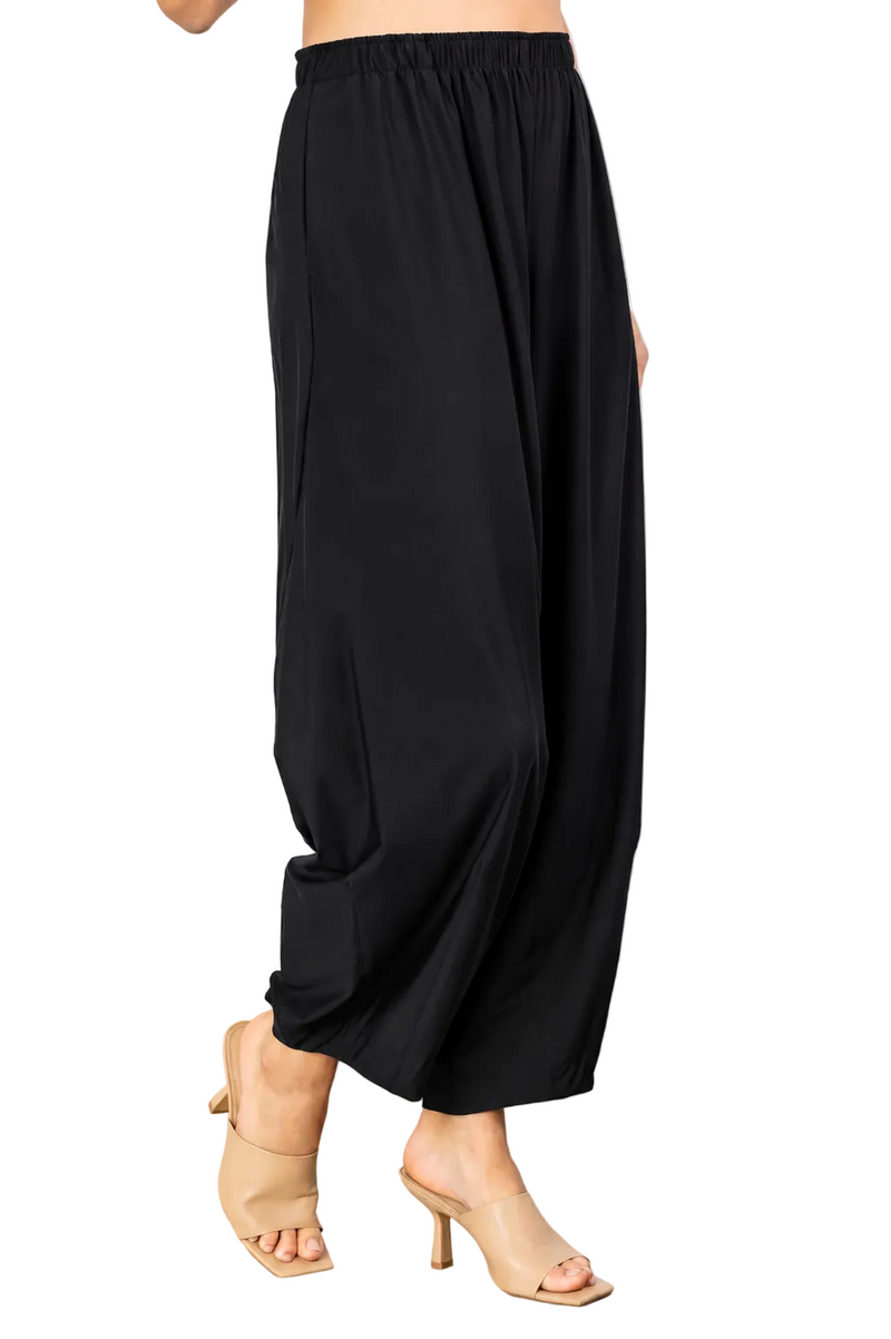 Just In! Modern Fluid Drape Pant in Black - 3869P