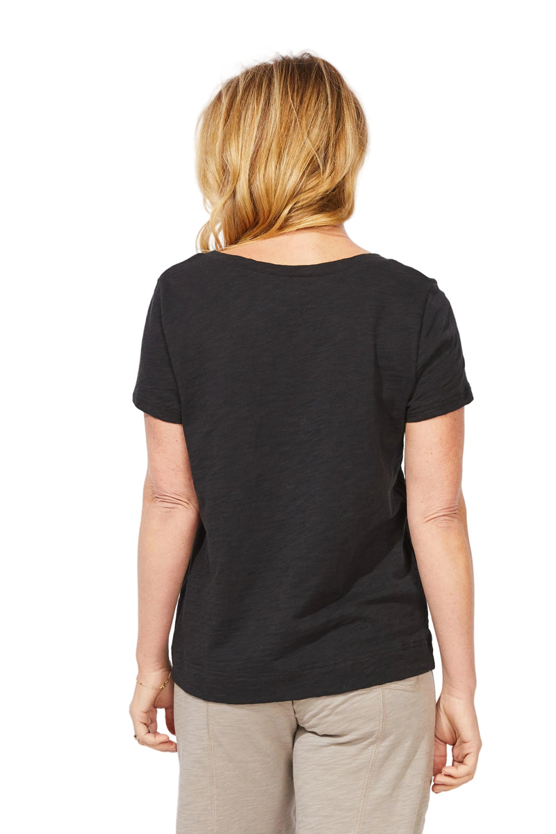 Peruvian Cotton V-Neck Tee - 10000