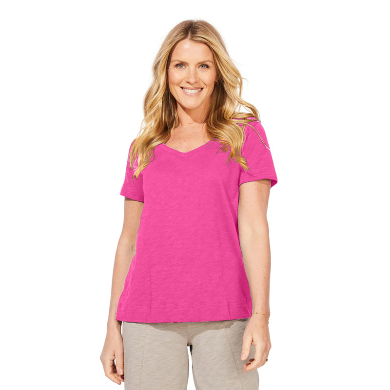 Peruvian Cotton V-Neck Tee - 10000
