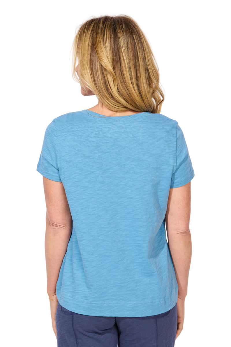 Peruvian Cotton V-Neck Tee - 10000