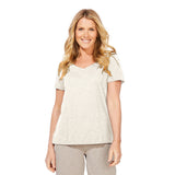 Peruvian Cotton V-Neck Tee - 10000