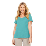 Peruvian Cotton V-Neck Tee - 10000