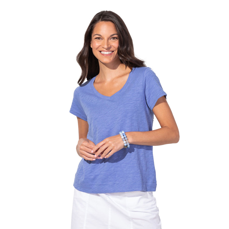 Peruvian Cotton V-Neck Tee - 10000