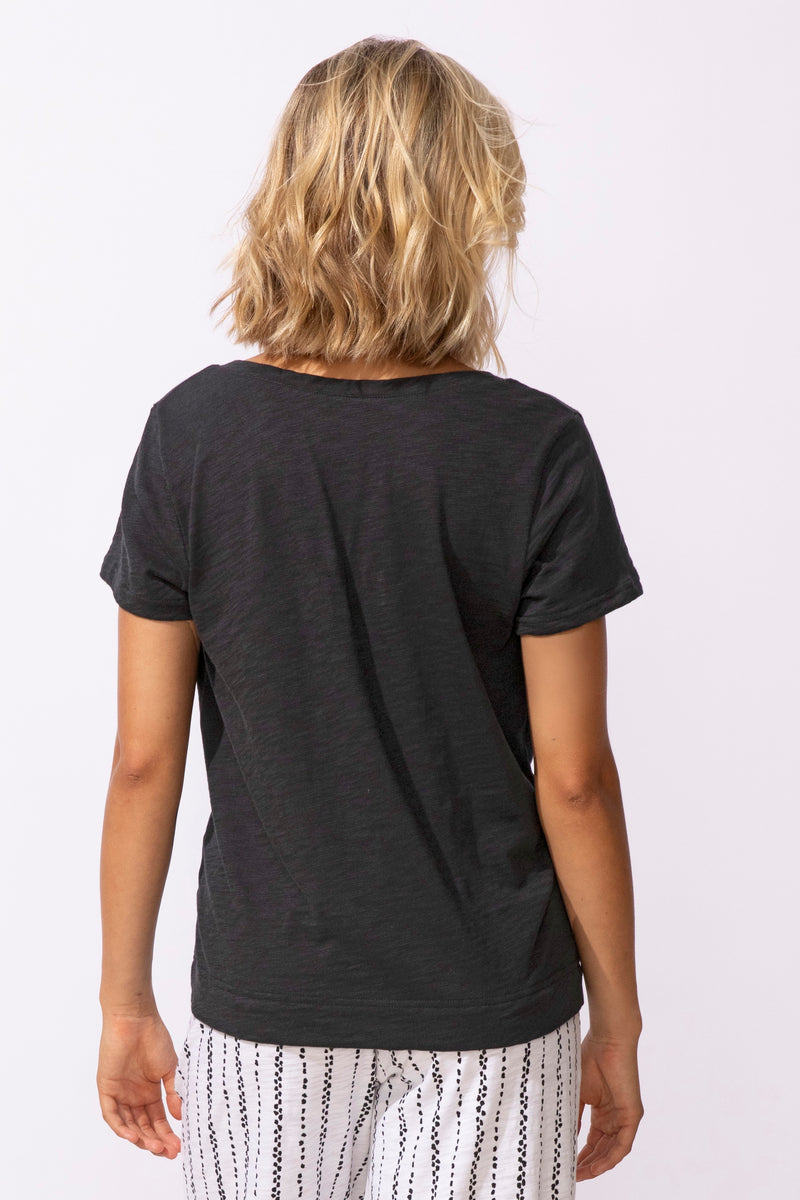 Peruvian Cotton V-Neck Tee - 10000