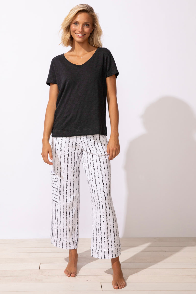 Peruvian Cotton V-Neck Tee - 10000