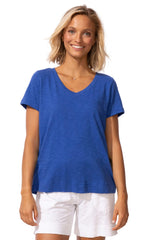Peruvian Cotton V-Neck Tee - 10000