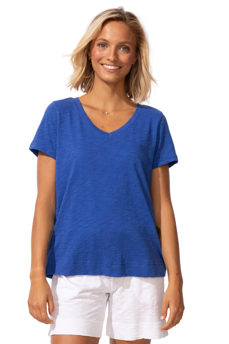 Peruvian Cotton V-Neck Tee - 10000