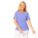 Textured Peruvian Cotton Carefree Tee - 10003