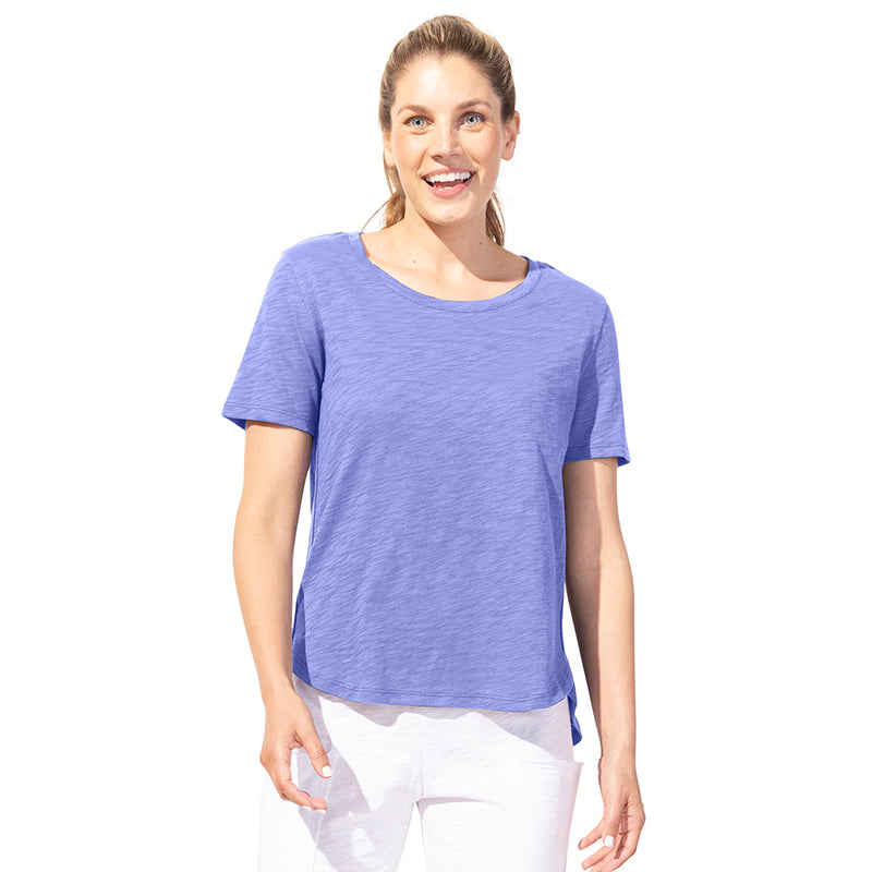 Textured Peruvian Cotton Carefree Tee - 10003