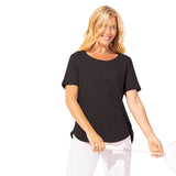 Textured Peruvian Cotton Carefree Tee - 10003