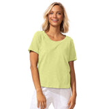 Textured Peruvian Cotton Carefree Tee - 10003
