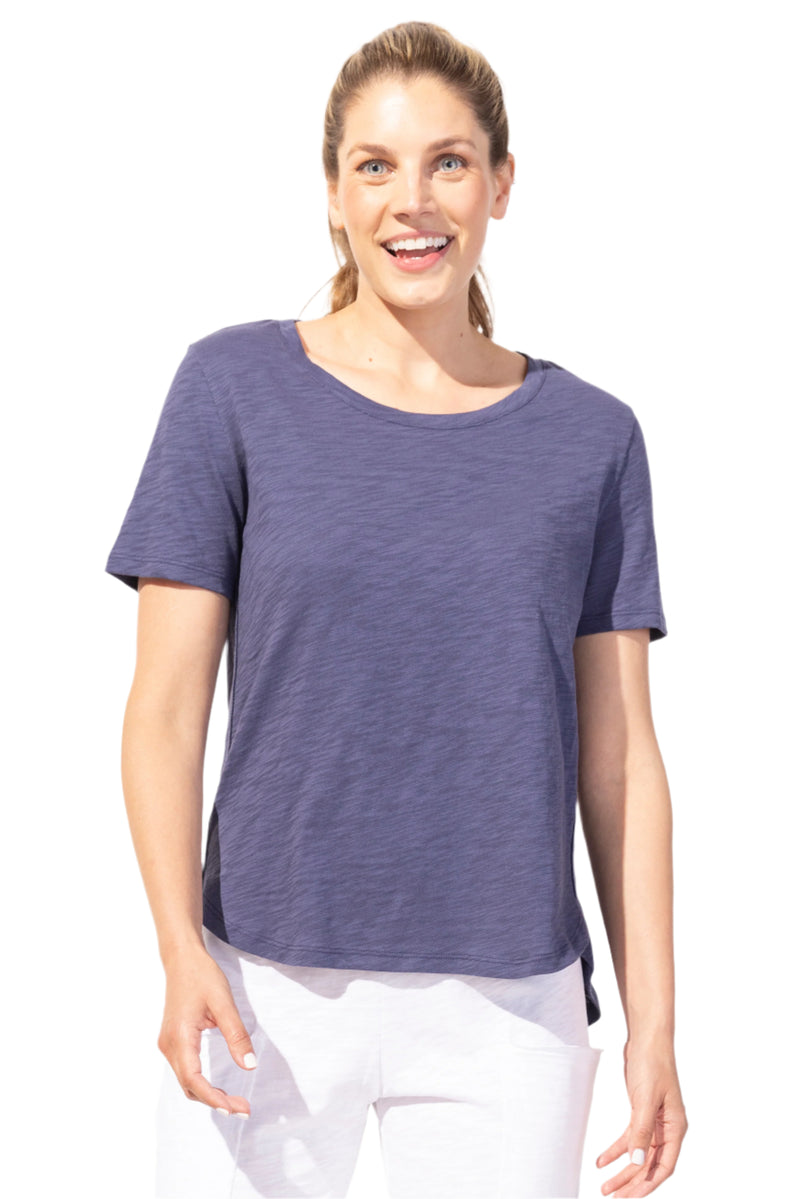 Textured Peruvian Cotton Carefree Tee - 10003