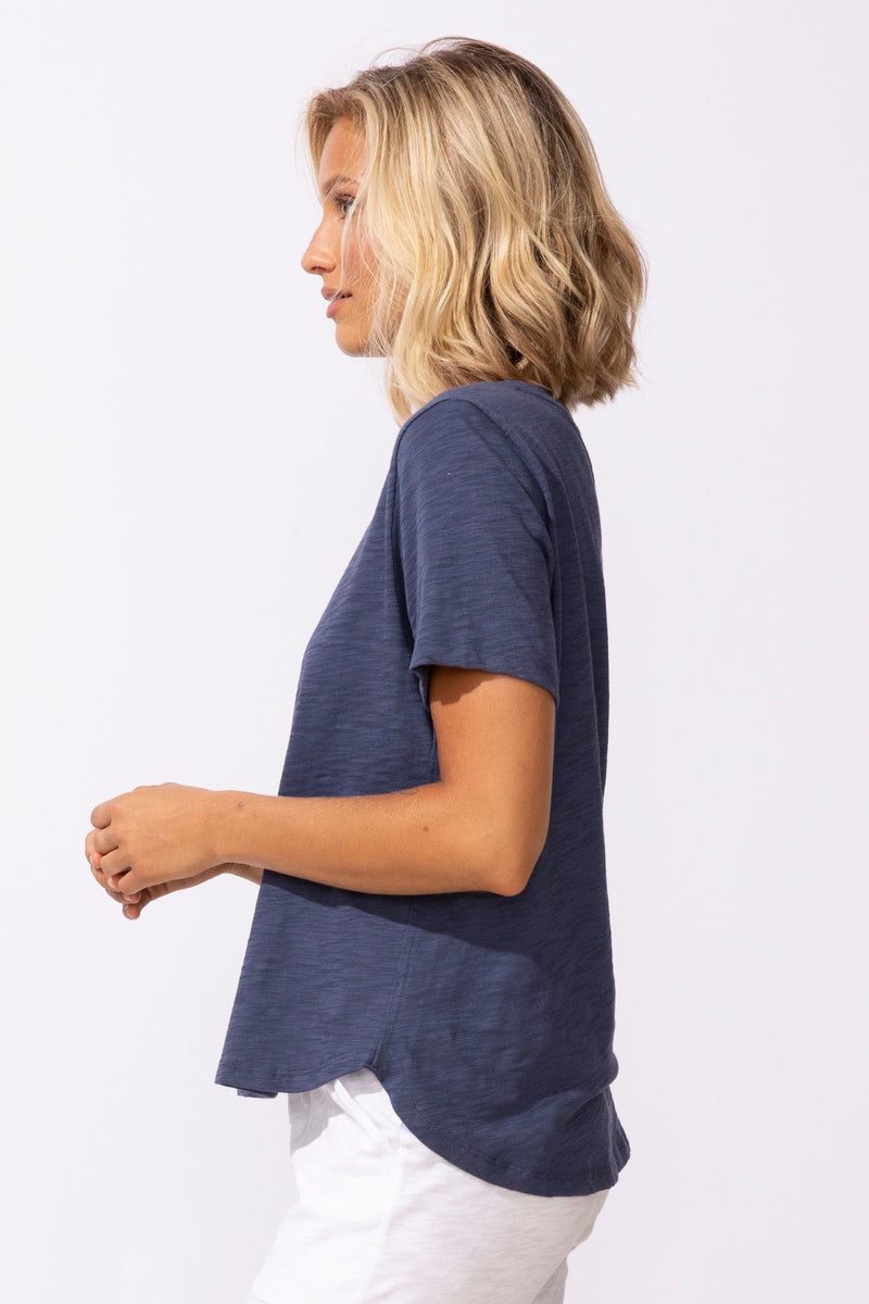 Textured Peruvian Cotton Carefree Tee - 10003