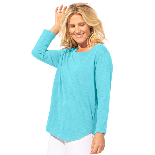 Textured Peruvian Cotton Weekender Tunic - 10004