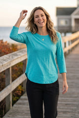 Textured Peruvian Cotton Weekender Tunic — white