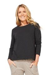 Textured Peruvian Cotton Boxy Tee - 10025