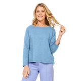 Textured Peruvian Cotton Boxy Tee - 10025
