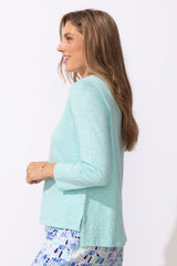 Textured Peruvian Cotton Boxy Tee - 10025