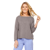 Textured Peruvian Cotton Boxy Tee - 10025