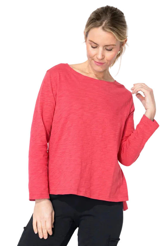 Textured Peruvian Cotton Boxy Tee - 10025