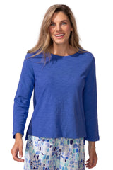 Textured Peruvian Cotton Boxy Tee - 10025