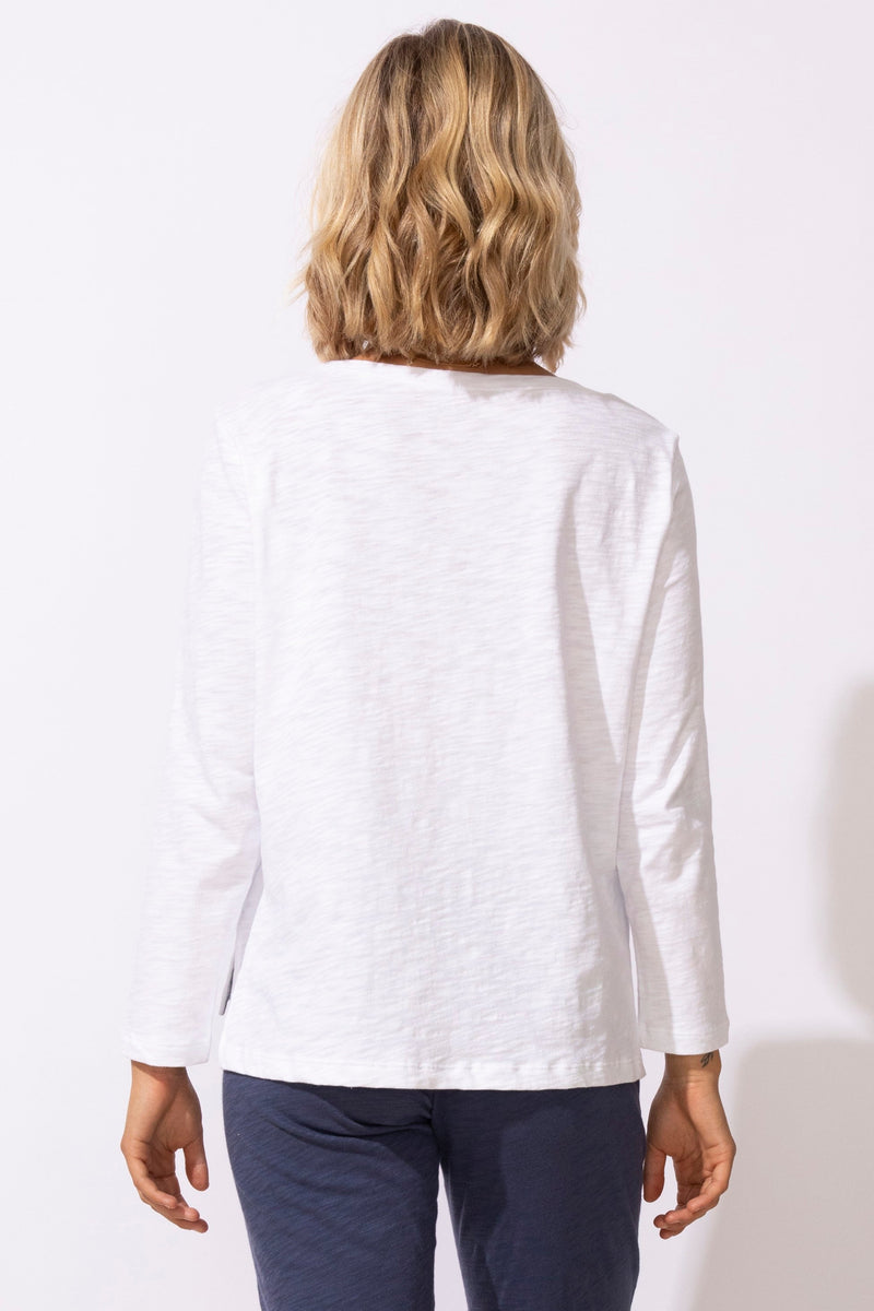 Textured Peruvian Cotton Boxy Tee - 10025