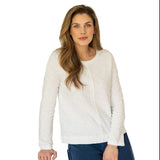 Textured Peruvian Cotton Slub Stay Centered Tee - 10030