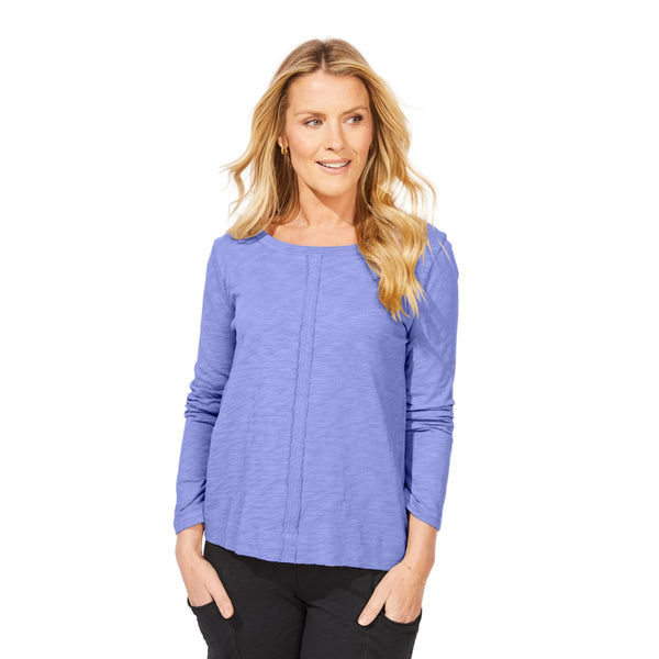 Textured Peruvian Cotton Slub Stay Centered Tee - 10030