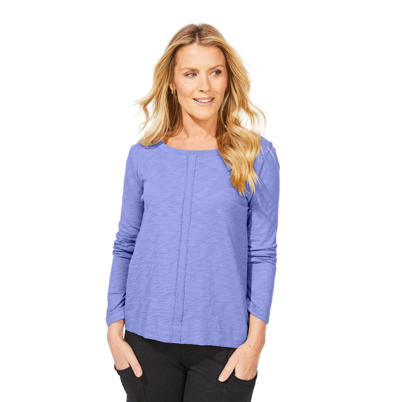 Textured Peruvian Cotton Slub Stay Centered Tee - 10030