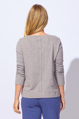 Textured Peruvian Cotton Slub Stay Centered Tee - 10030