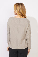 Textured Peruvian Cotton Slub Stay Centered Tee - 10030