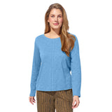 Textured Peruvian Cotton Slub Stay Centered Tee - 10030