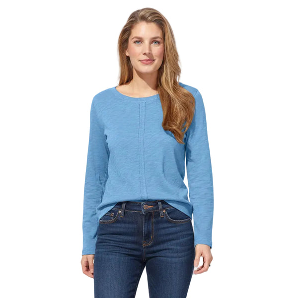Textured Peruvian Cotton Slub Stay Centered Tee - 10030