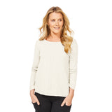 Textured Peruvian Cotton Slub Stay Centered Tee - 10030