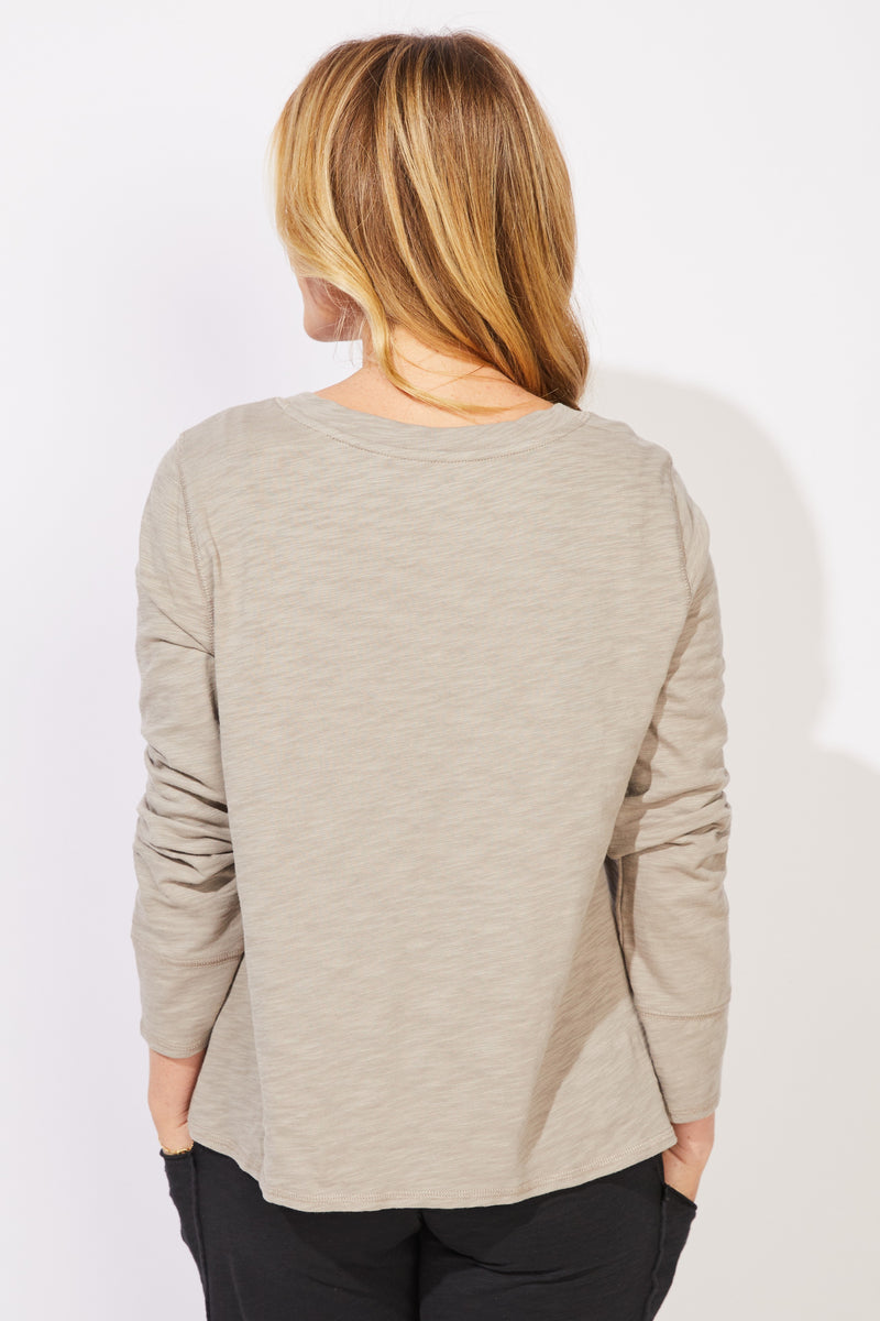 Textured Peruvian Cotton Twist Pullover - 10033