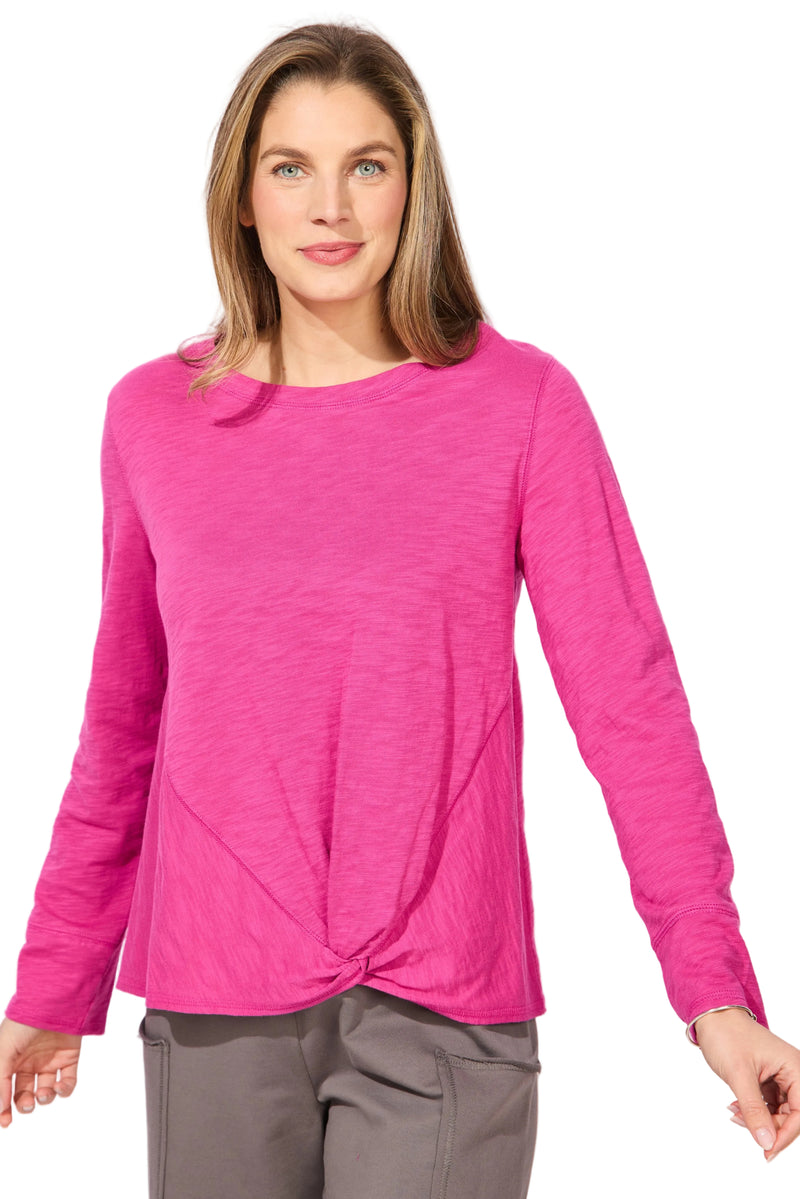 Textured Peruvian Cotton Twist Pullover - 10033
