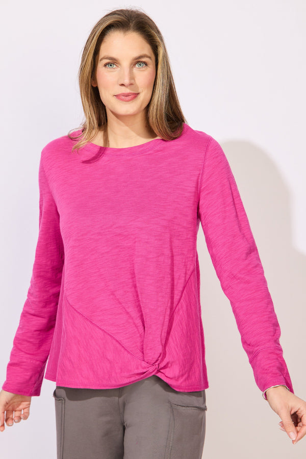 Textured Peruvian Cotton Twist Pullover - 10033