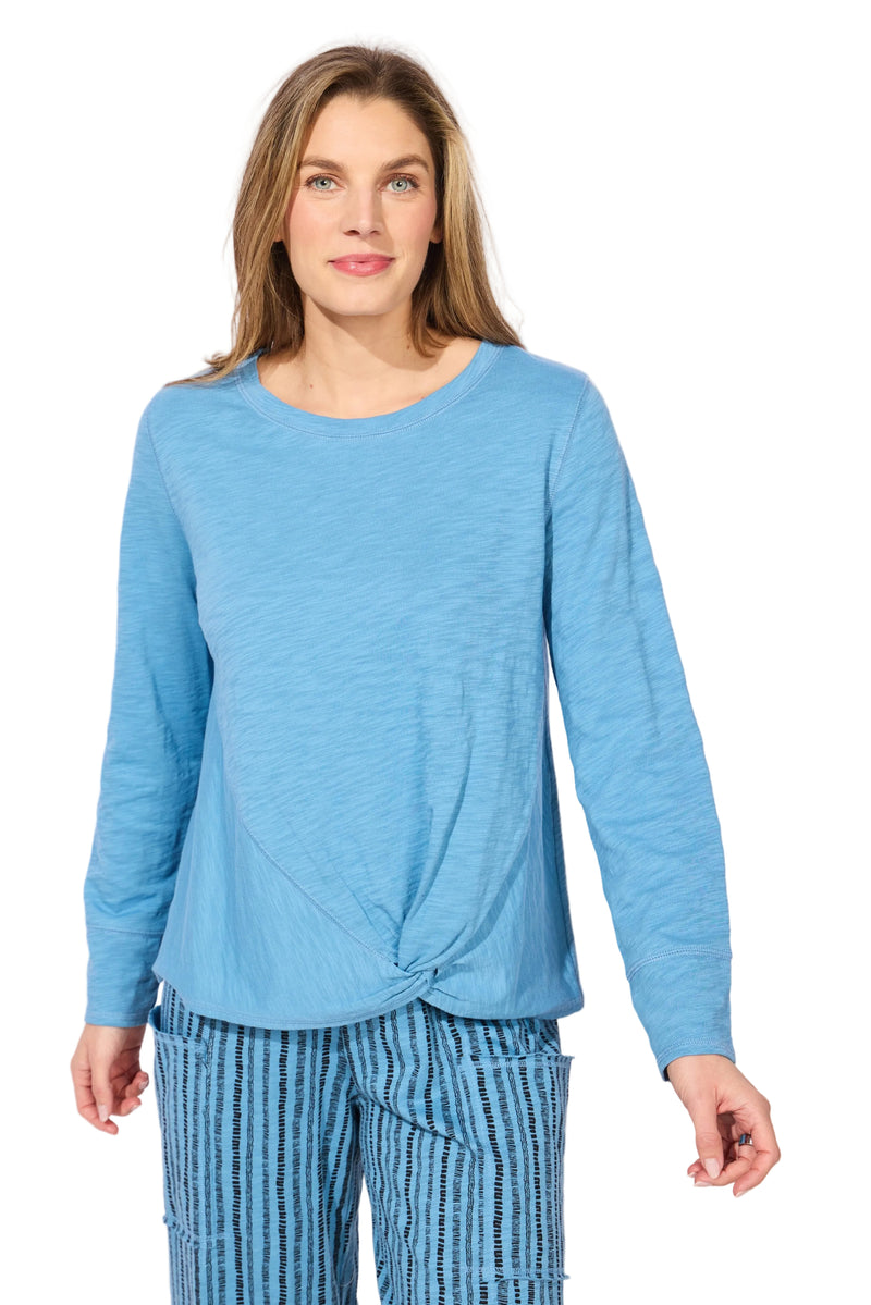 Textured Peruvian Cotton Twist Pullover - 10033