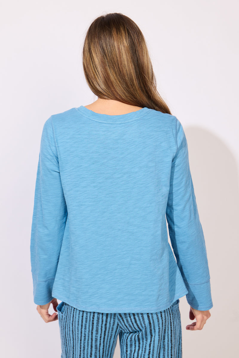 Textured Peruvian Cotton Twist Pullover - 10033