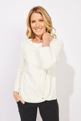 Textured Peruvian Cotton Twist Pullover - 10033