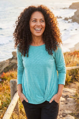 Twist and Shout Pullover — fuchsia