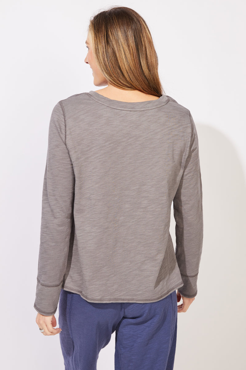 Textured Peruvian Cotton Twist Pullover - 10033